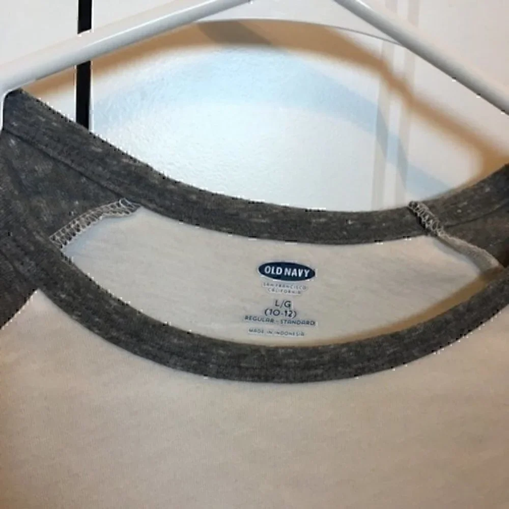 Old Navy Girls size large 10/12  3/4 sleeve T-shirt